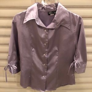 Shiny lilac blouse